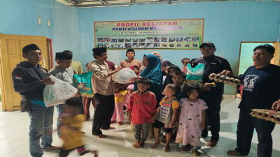 PWI Takalar Tebar Kebaikan Ramadan, Anak Yatim Panti Mega Mulia Terima Bantuan